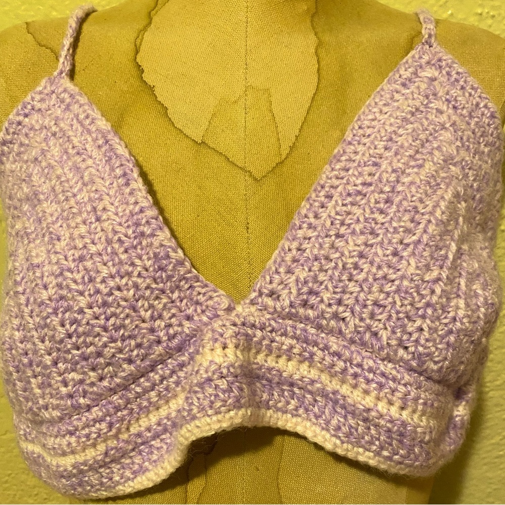 HAND KNITTED bralette
